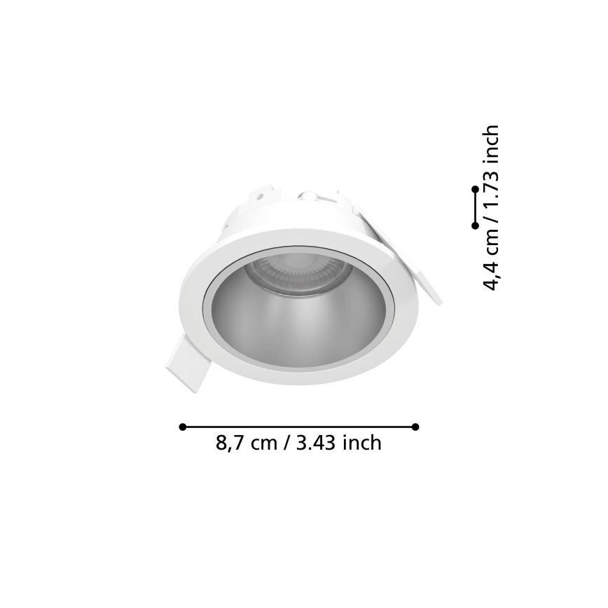 Eglo - LED prigušiva ugradna kupatilska svetiljka LED/4,8W/230V 2700/4000/6500K IP44 bela/zlatna