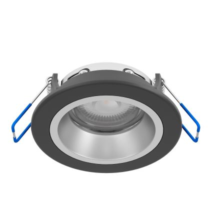 Eglo - LED RGBW prigušiva kupatilska ugradna plafonska svetiljka LED/4,8W/230V 2700-6500K IP44 crna