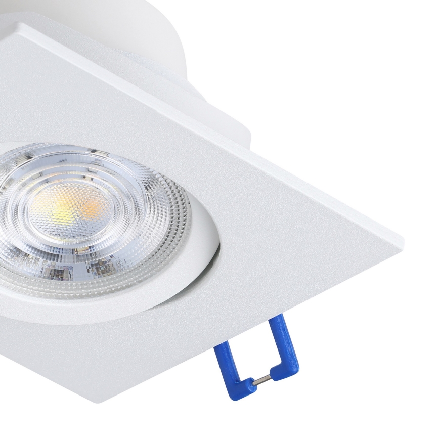 Eglo - Komplet od 3 prigušiva ugradna LED svetiljka LED/6,4W/230V 8,8x8,8 cm bela