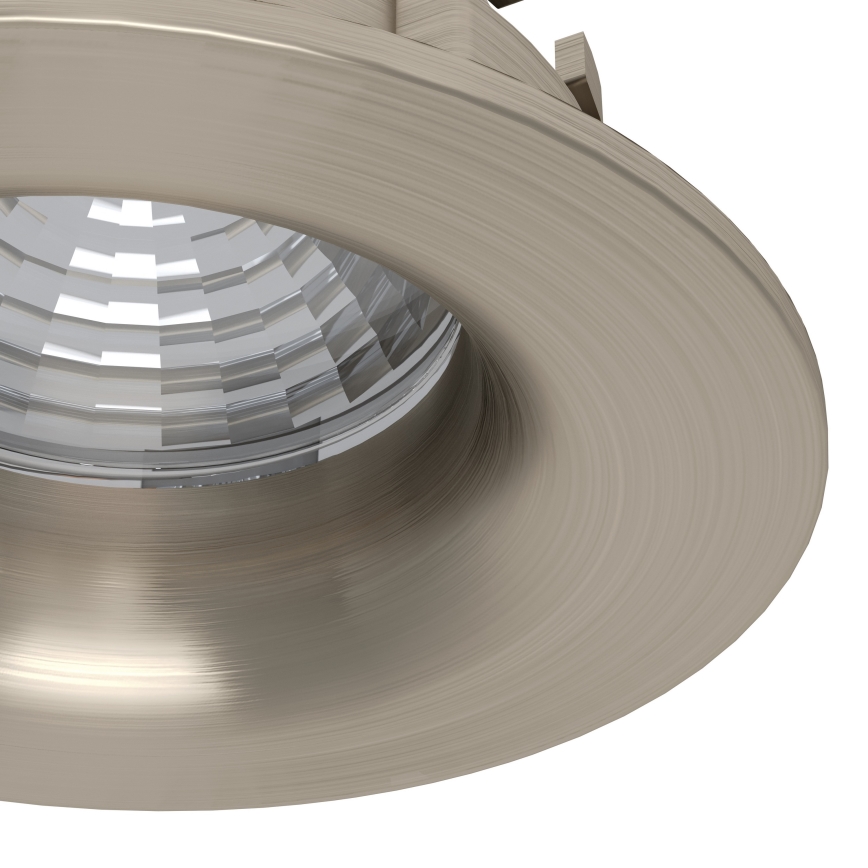 Eglo - KOMPLET od 3 prigušiva ugradna LED svetla LED/6,4W/230V prečnik 8,8 cm mat hrom
