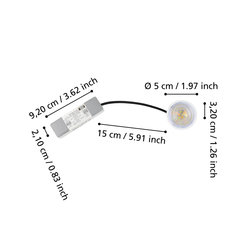 Eglo - LED spoljni modul LED/4,9W/230V 2700/4000/6500K IP65