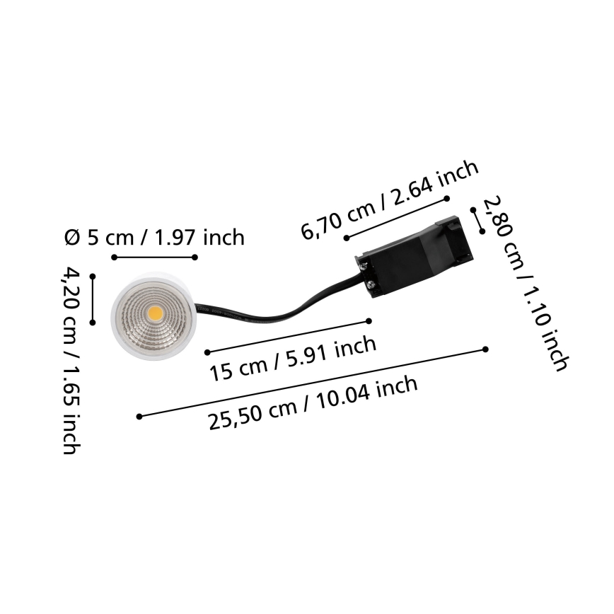 Eglo - LED prigušiva modul LED/4,8W/230V 2700K