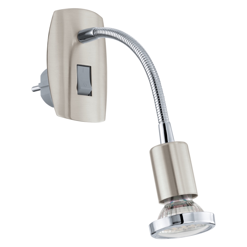 Eglo - LED svetiljka za utičnicu 1xGU10/2,8W/230V mat hrom