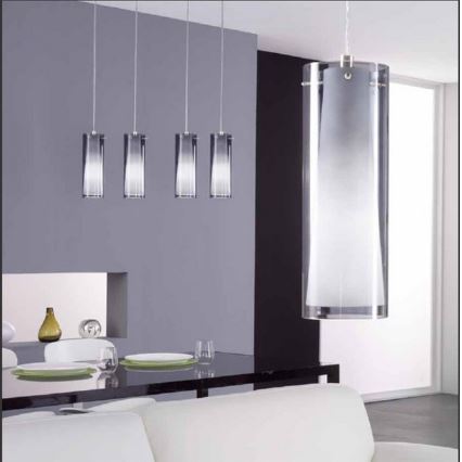 EGLO - Viseći luster 1 x E27/60W zadimljeno