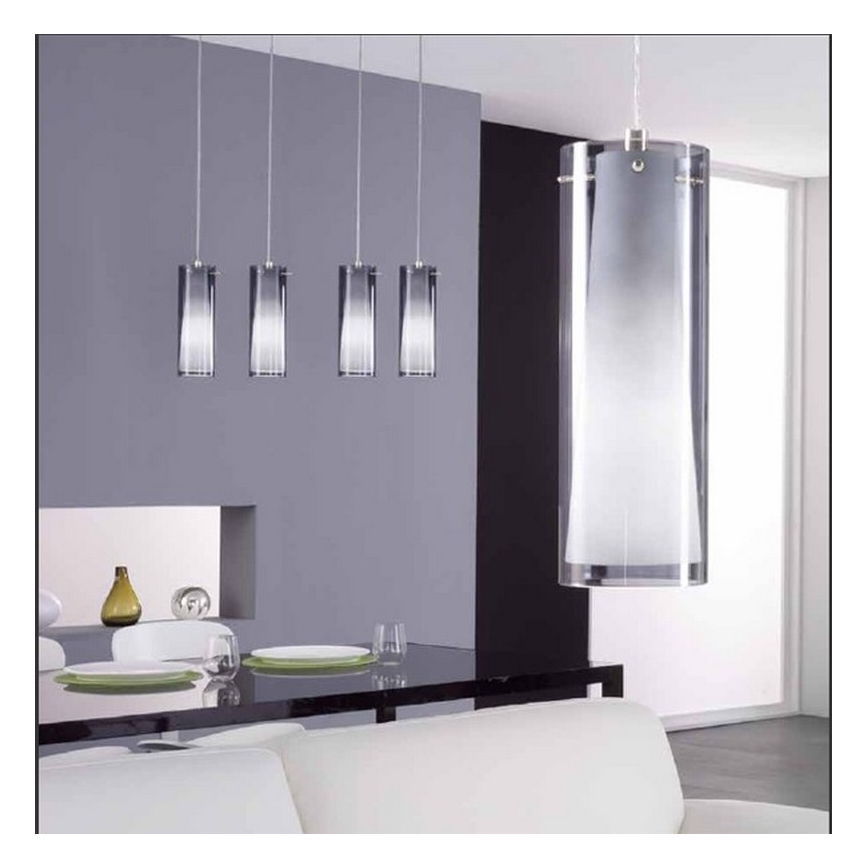 EGLO - Viseći luster 1 x E27/60W zadimljeno