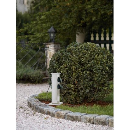 EGLO - Spoljašnji stub sa utičnicom, zelene boje SCHUKO IP44