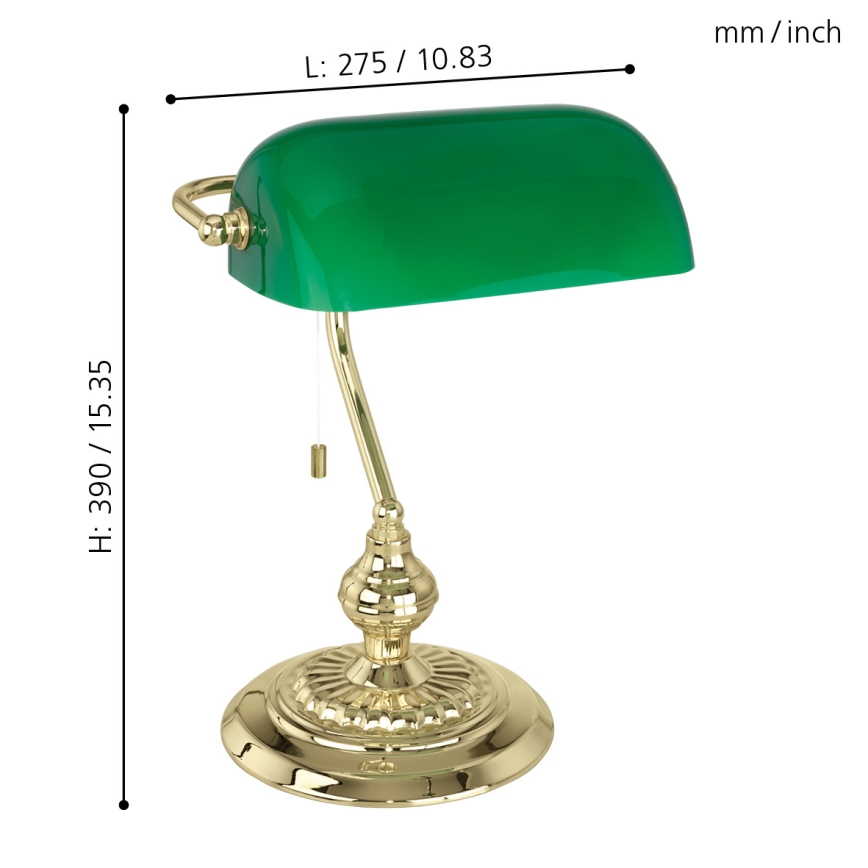 Eglo - Stona lampa E27/60W/230V