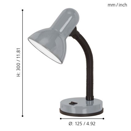Eglo - Stona lampa 1xE27/40W/230V