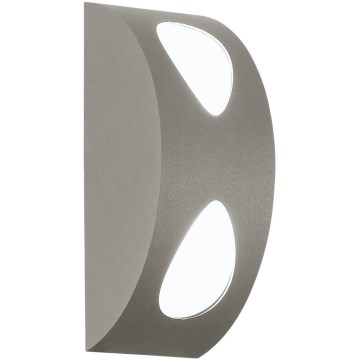 EGLO 91095 - LED Spoljna svetiljka MORINO 2xLED/4,76W srebrna IP44
