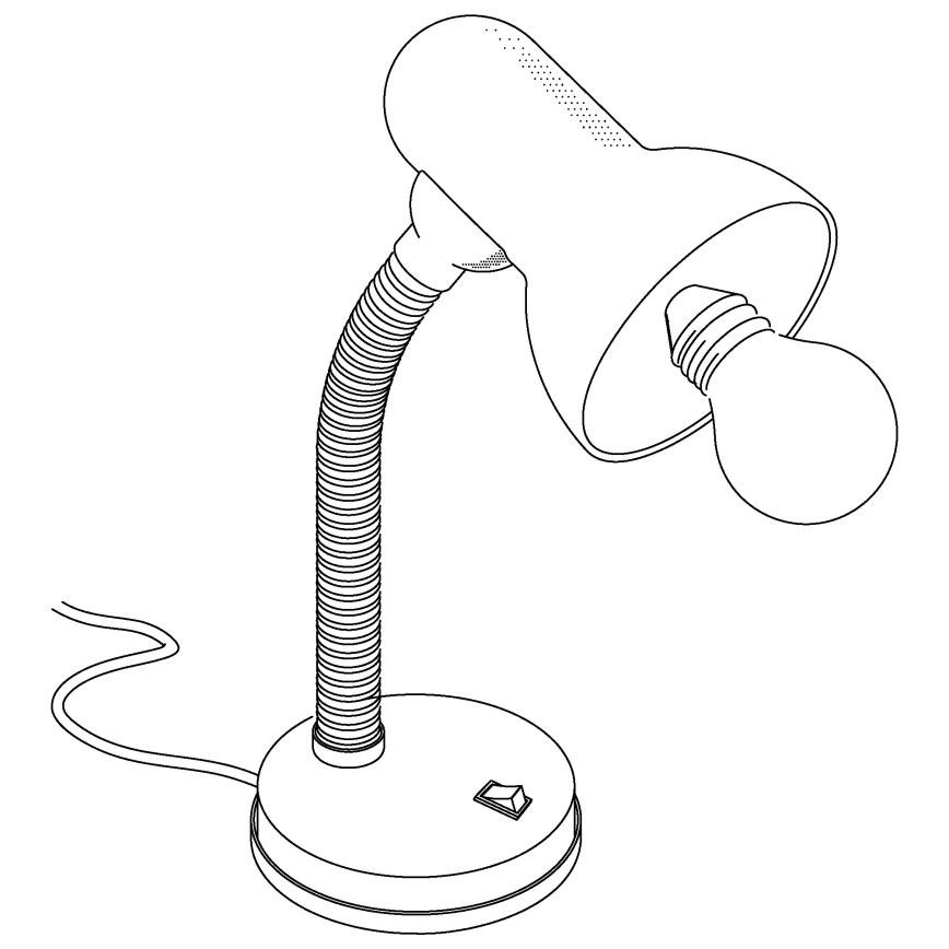 EGLO - Stona lampa 1xE27/40W crna