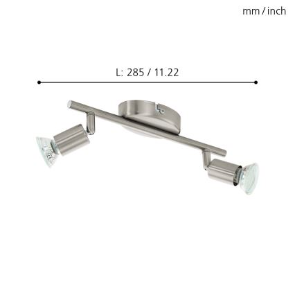 Eglo - LED ugrađena svetiljka 2xGU10/2,8W/230V