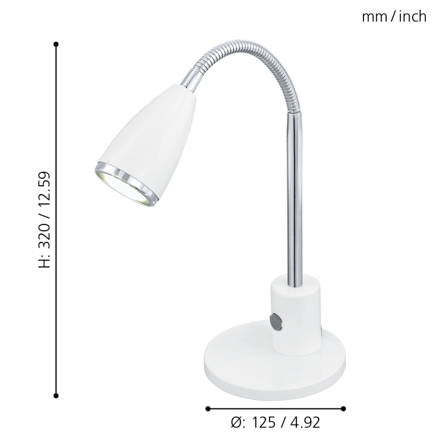Eglo - LED stona lampa 1xGU10/3W/230V