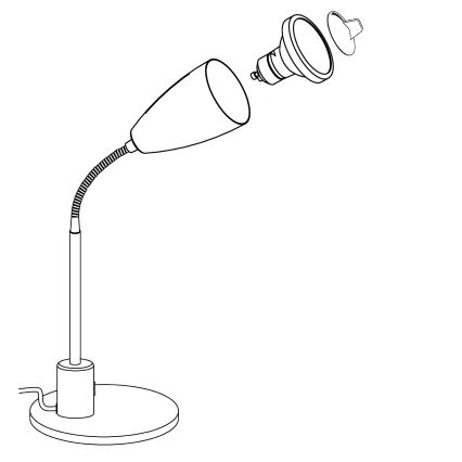Eglo - LED stona lampa 1xGU10/3W/230V