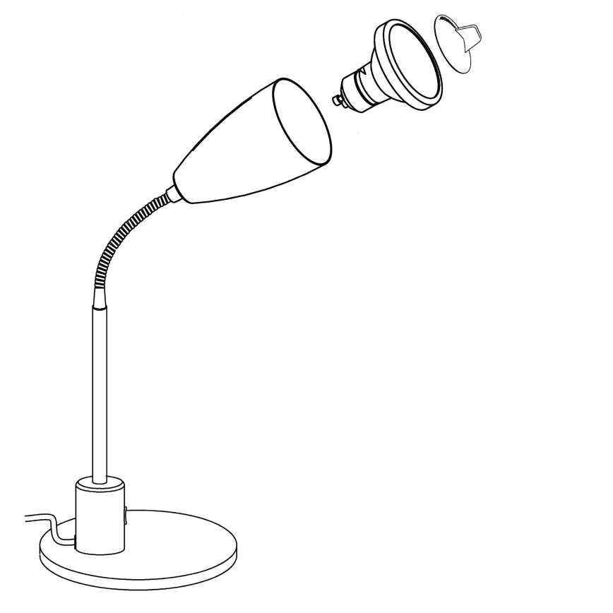 Eglo - LED stona lampa 1xGU10/3W/230V