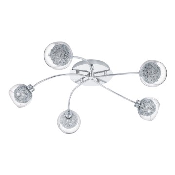 Eglo 93055 - Plafonsko svetlo OVIEDO 5XG9/33W/230V