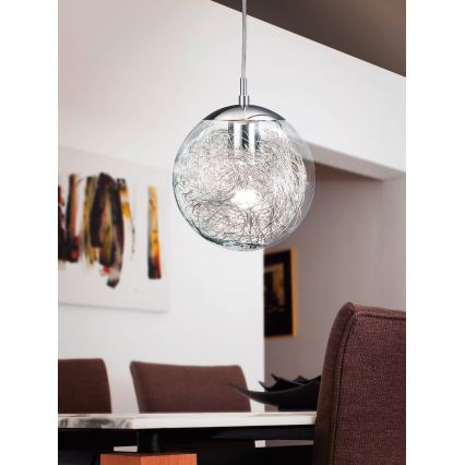 Eglo 93073 - Luster na sajli LUBERIO 1xE27/60W/230V Ø 25 cm