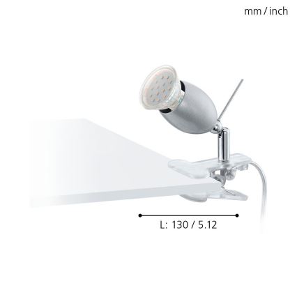 Eglo - LED lampa sa klipsom 1xGU10/3W/230V