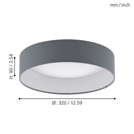 Eglo - LED plafonsko svetlo LED/12W/230V