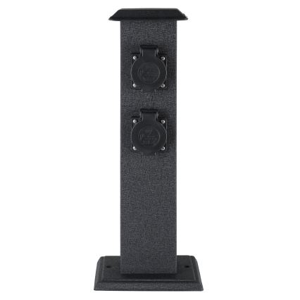 EGLO - Spoljni vrtni stub sa SCHUKO utičnicama IP44