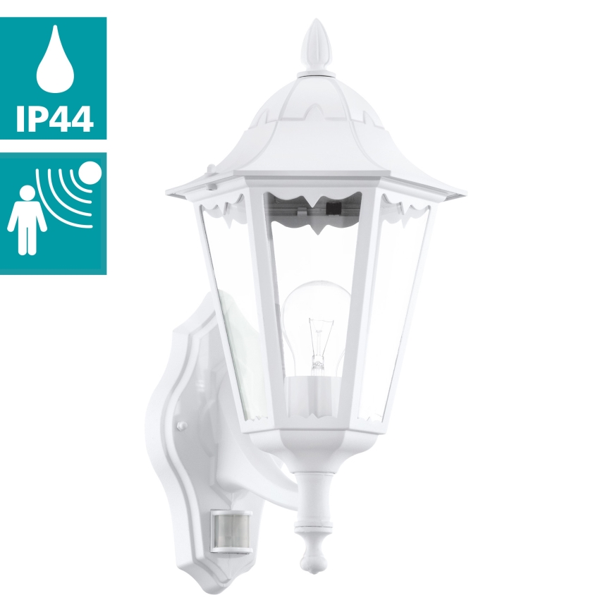 Eglo - Spoljna zidna svetiljka sa senzorom 1xE27/60W/230V IP44