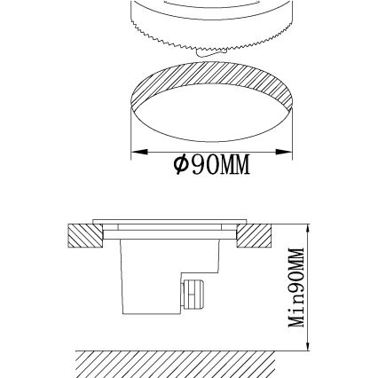 Eglo - LED spoljašnje prilazno svetlo LED/2,5W/230V IP65