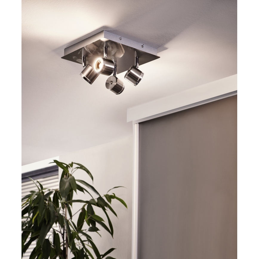 Eglo 93696 - LED spot svetiljka PIERINO 4xLED/5W/230V