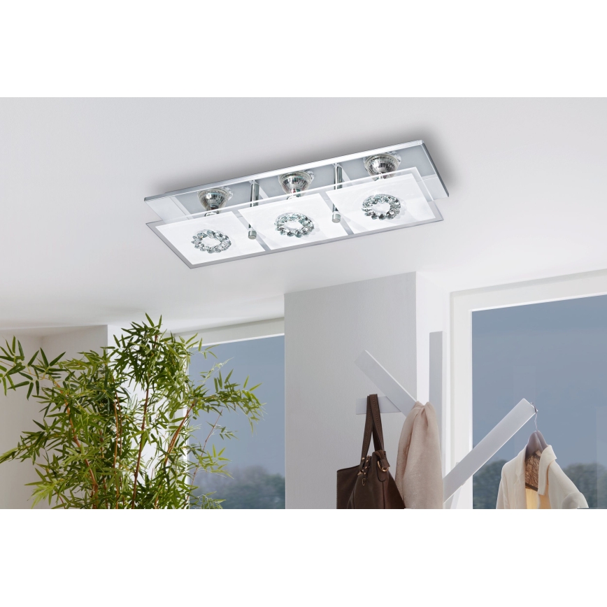 Eglo 93782 - LED plafonsko svetlo RONCATO 3xGU10/3W/230V