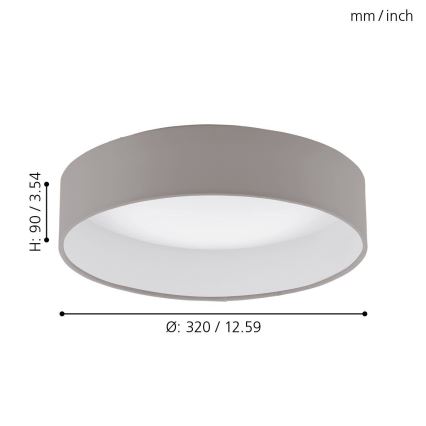 Eglo - LED plafonsko svetlo LED/12W/230V