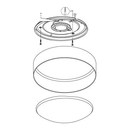 Eglo - LED plafonsko svetlo LED/12W/230V