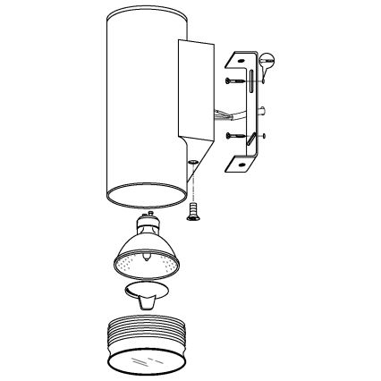 Eglo - LED spoljašnje osvetljenje 2xGU10/3W/230V IP44