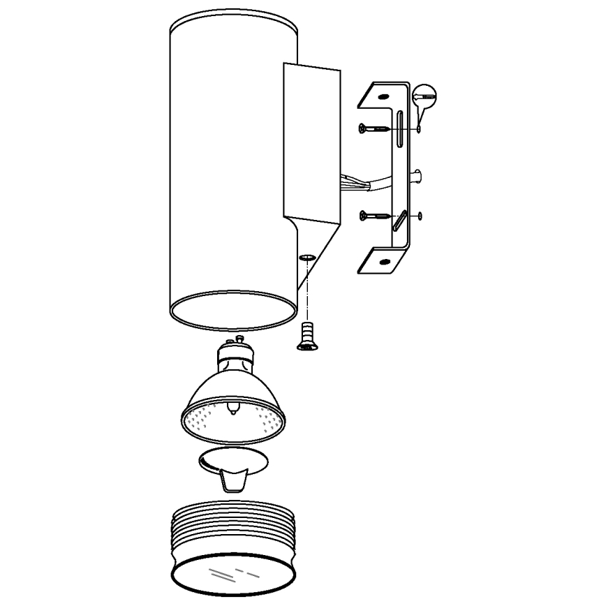 Eglo - LED spoljna rasveta 2xGU10/3W/230V IP44