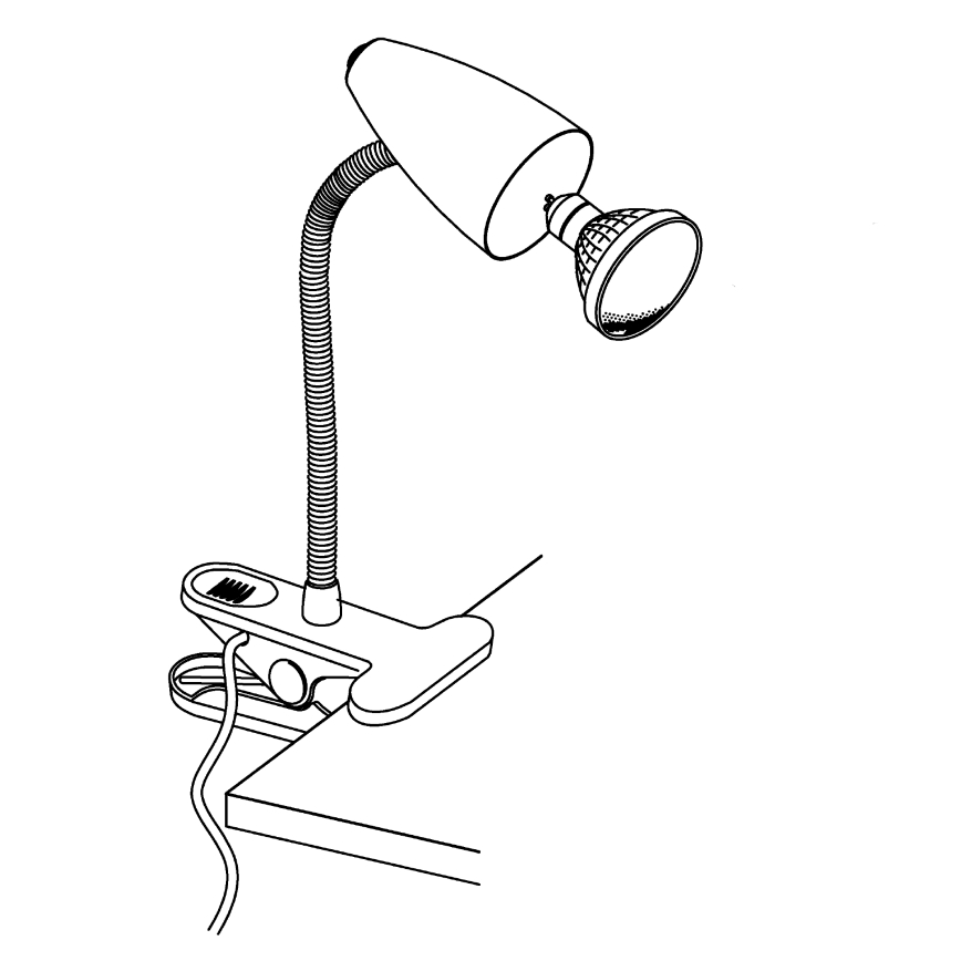 Eglo - LED lampa sa klipsom 1xGU10-LED/3W/230V