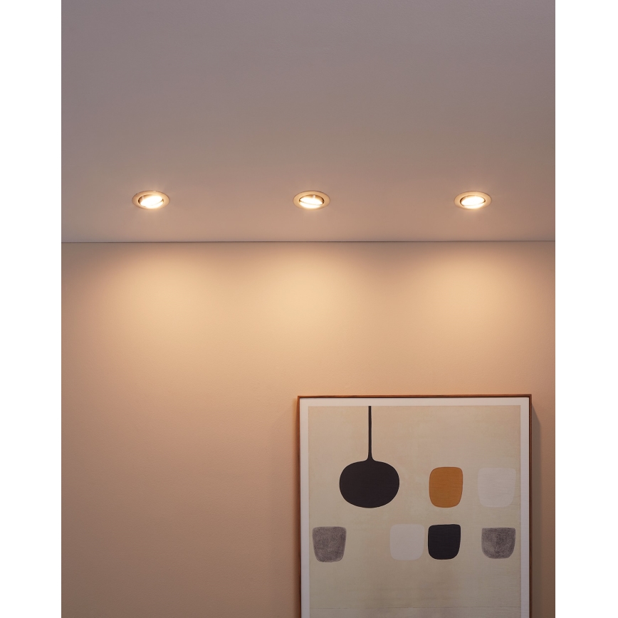 Eglo - Komplet 3x LED ugradnih svetala PENETO 1xGU10-LED/5W/230V