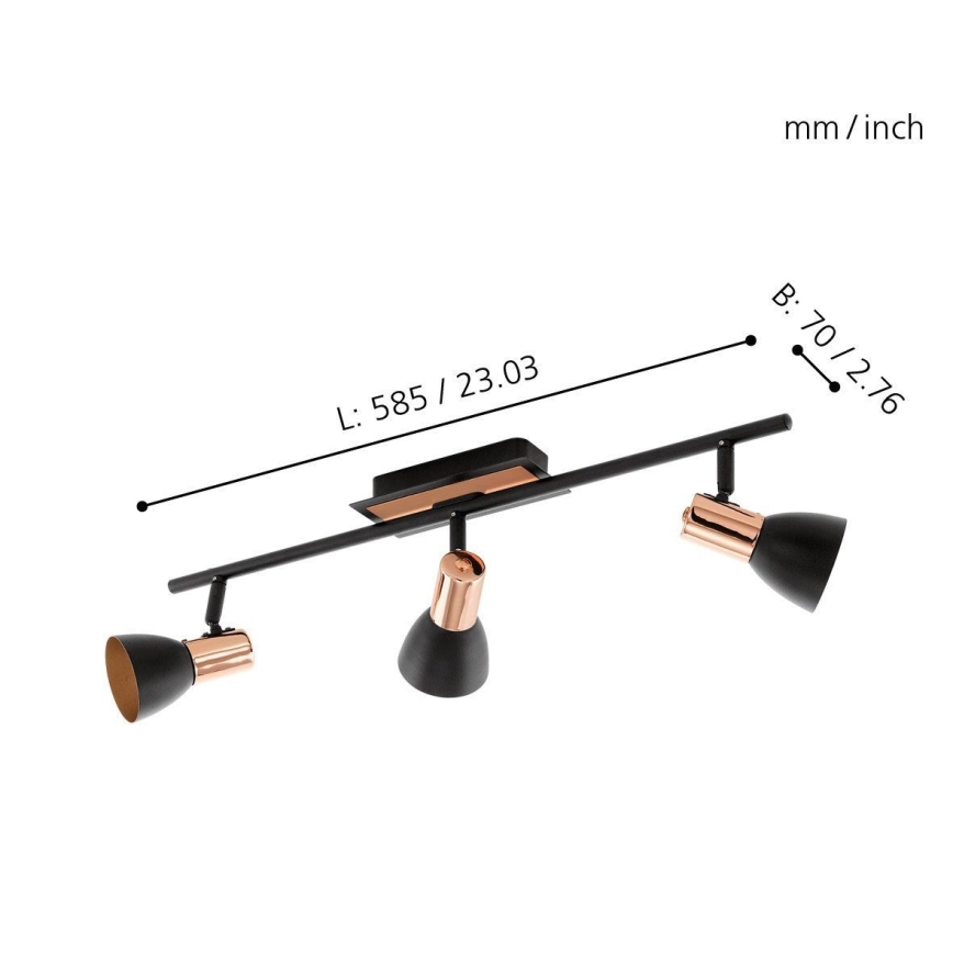 Eglo - LED spot svetlo 3xGU10/3,3W/230V