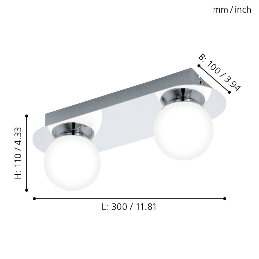 Eglo - LED kupatilsko svetlo 2xLED/3,3W/230V IP44