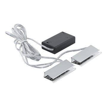 Eglo 94689 - KOMPLET 2x LED osvetljenja za montažu ispod ormarića 3xAA - LED držači GASTEGO