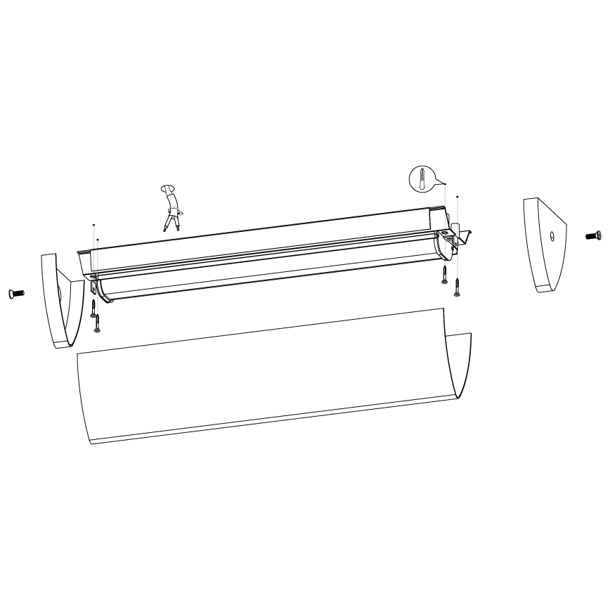 Eglo - LED kupatilska svetiljka LED/16W/230V IP44