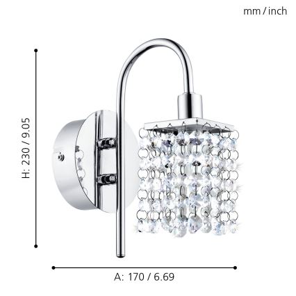 Eglo - LED svetlo za kupatilo LED/2,5W/230V IP44