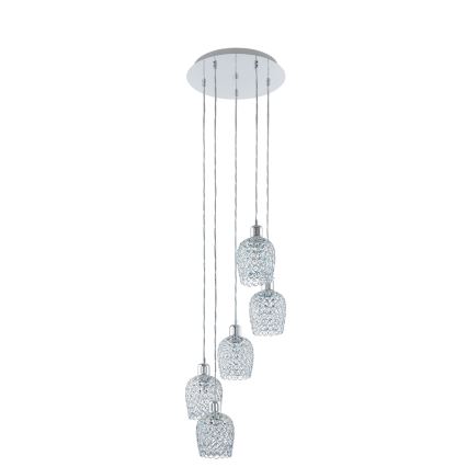 Eglo 94898 - Luster na sajli BONARES 1 5xE27/60W/230V