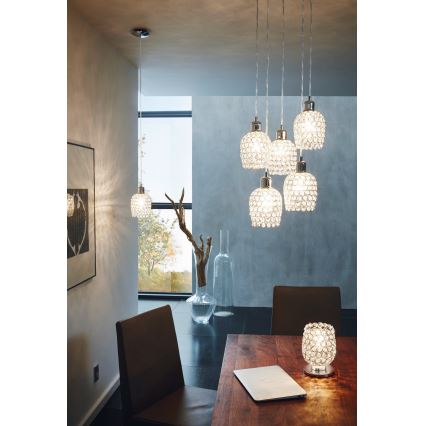 Eglo 94898 - Luster na sajli BONARES 1 5xE27/60W/230V