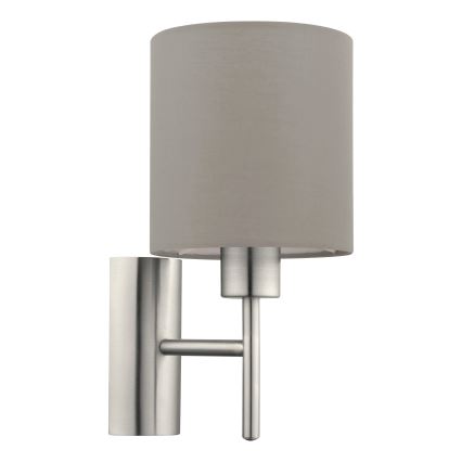 Eglo - Zidno svetlo 1xE27/60W/230V taupe