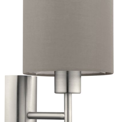 Eglo - Zidno svetlo 1xE27/60W/230V taupe