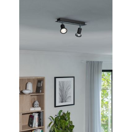 Eglo 94964 - LED spot svetiljka SARRIA 2xGU10-LED/5W/230V