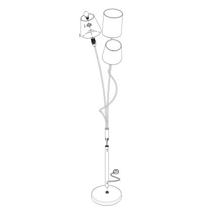 Eglo - Podna lampa 3xE14/40W/230V