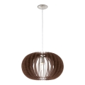 Eglo 95025 - Luster na sajli STELLATO 1xE27/60W/230V braon