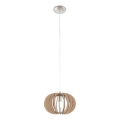 Eglo 95038 - Luster na sajli STELLATO 1xE27/60W pr. 30 cm bež