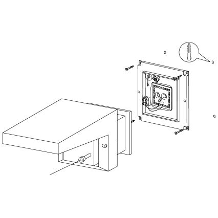 Eglo - Spoljna zidna LED svetiljka/10W/230V IP54