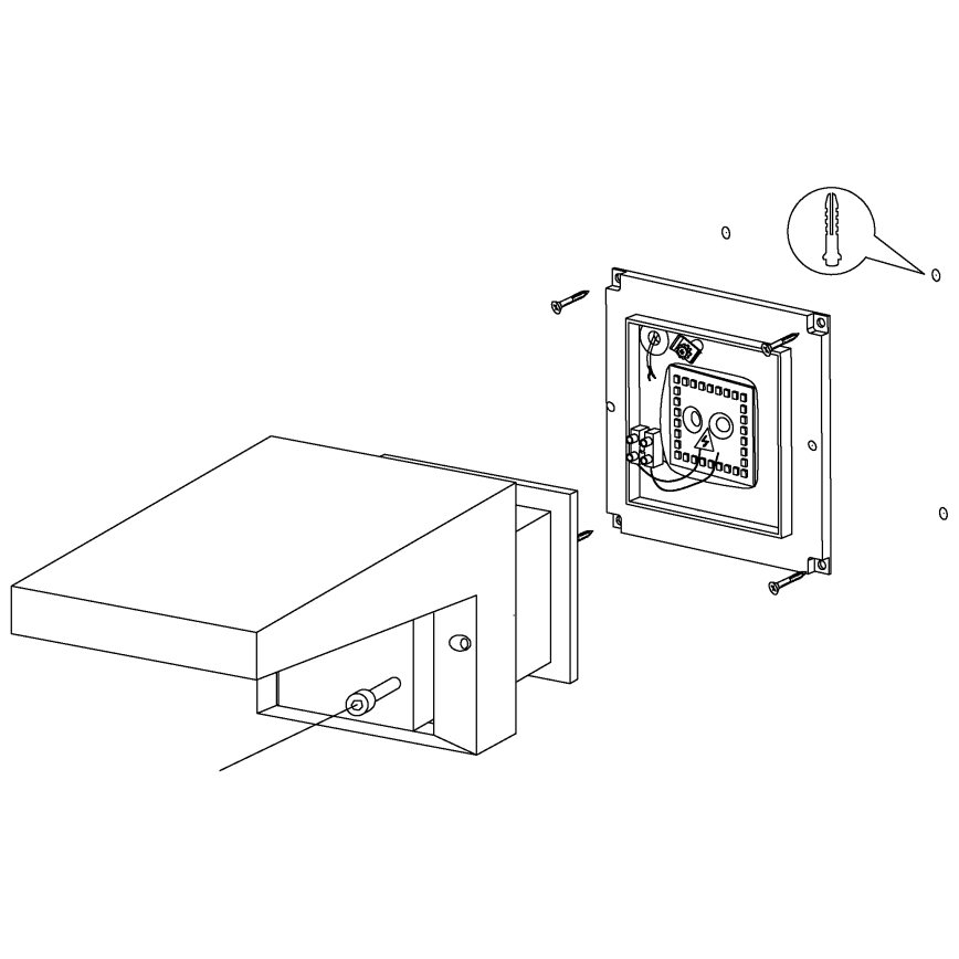 Eglo - Spoljna zidna LED svetiljka/10W/230V IP54