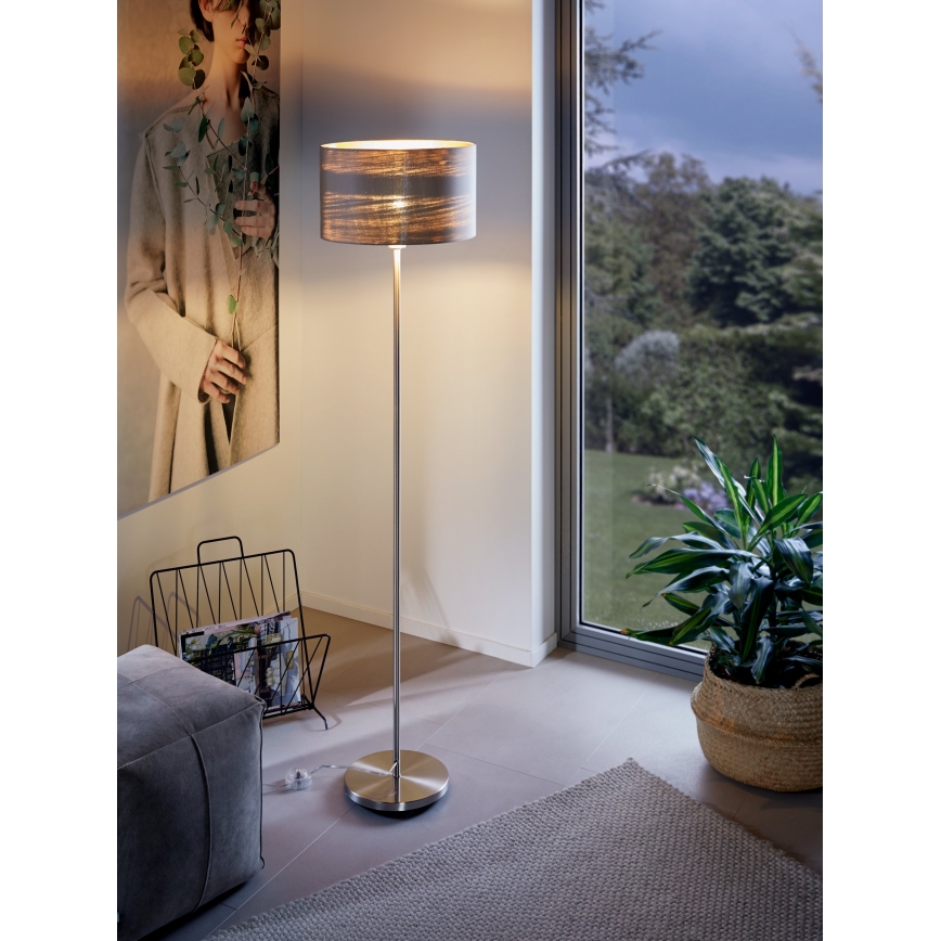 Eglo - Podna lampa 1xE27/60W/230V taupe