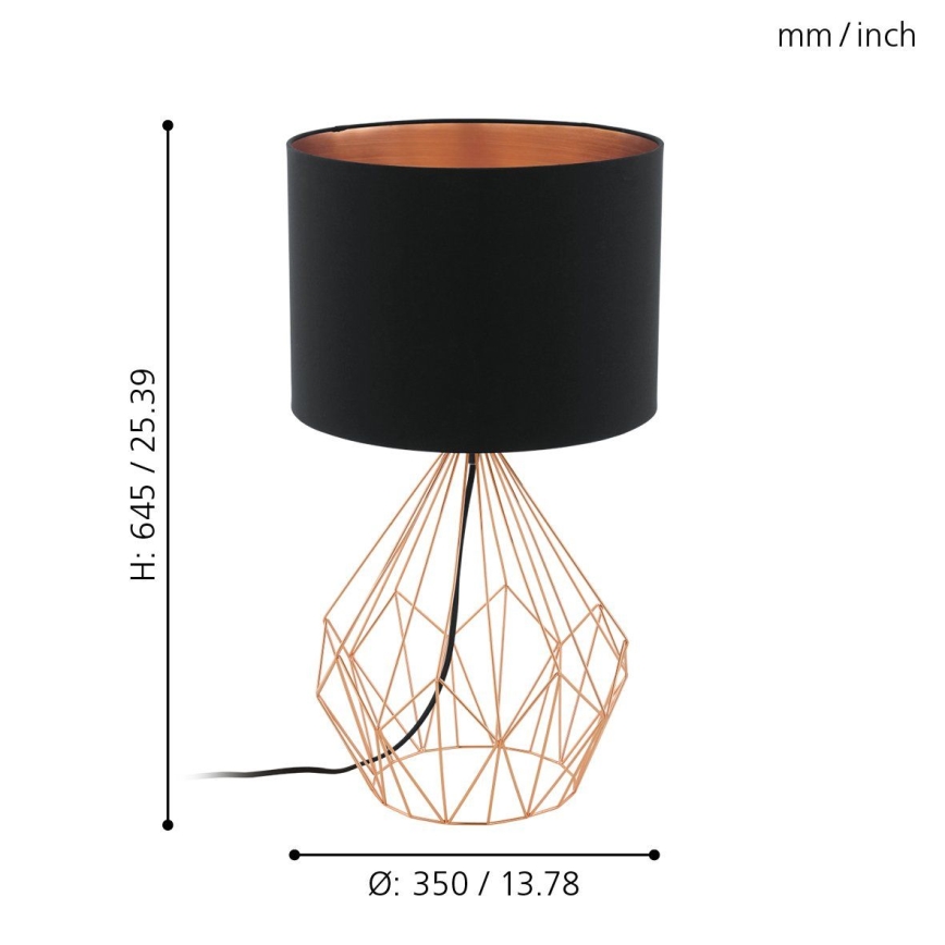 Eglo - Stona lampa 1xE27/60W/230V